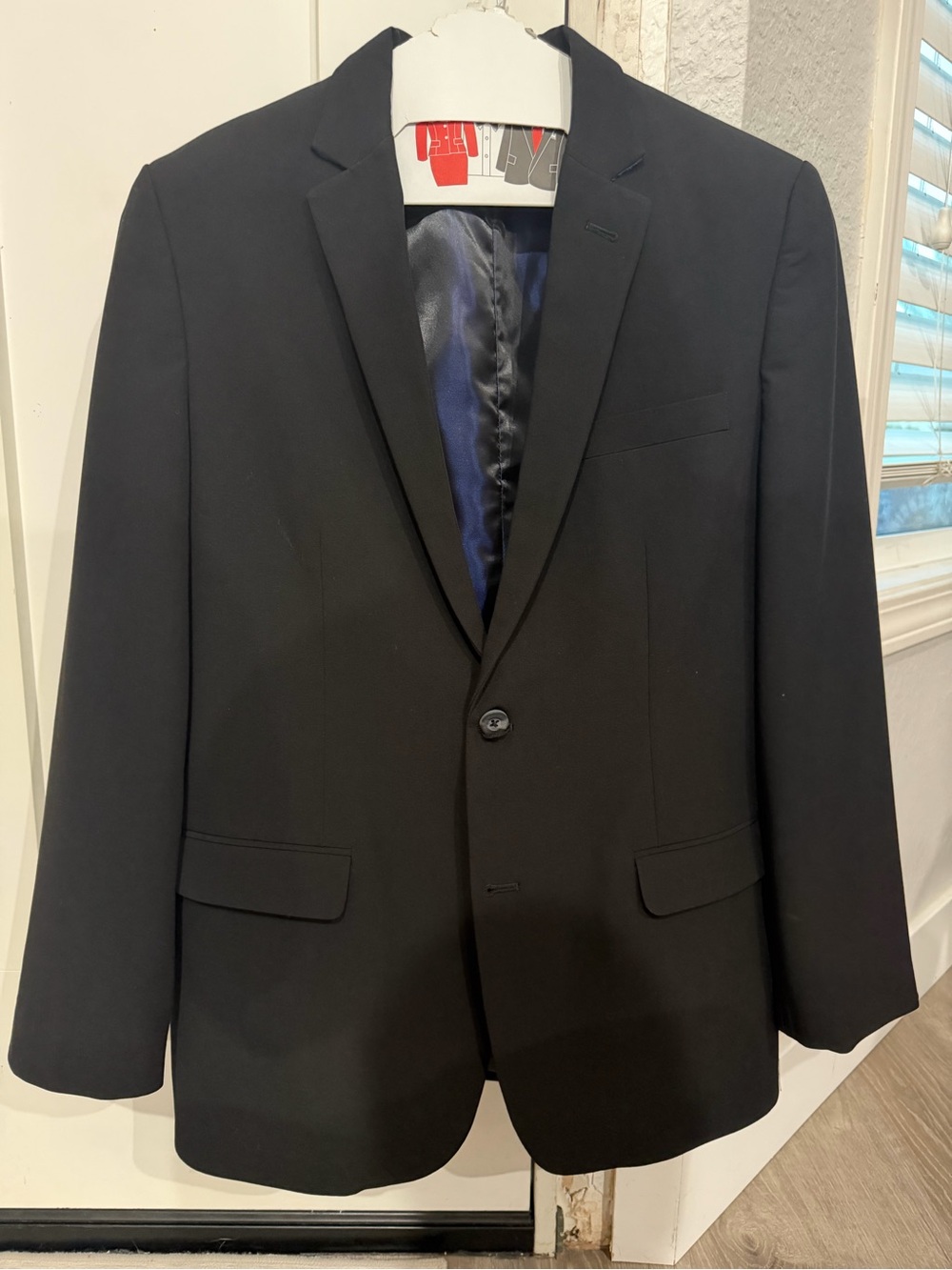 Izod Black Single-Breasted Boys Size 18 Blazer